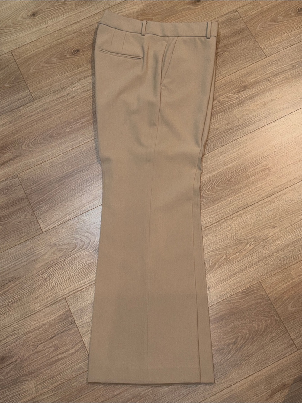Ann Taylor Womens Flare Trousers - Beige